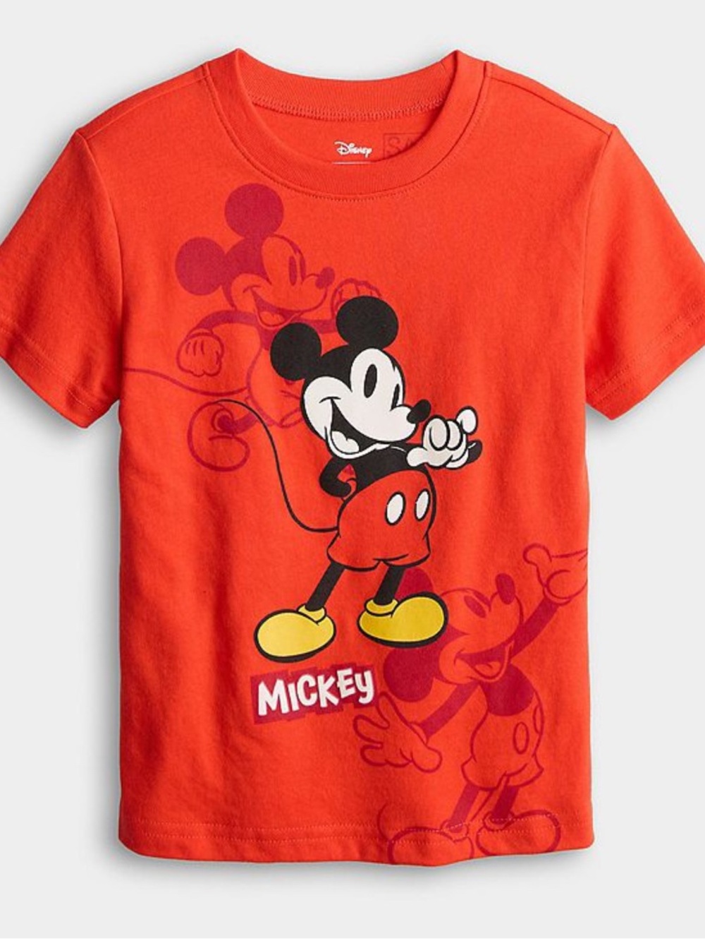 Disney Red Mickey Mouse Graphic Tee size 18M